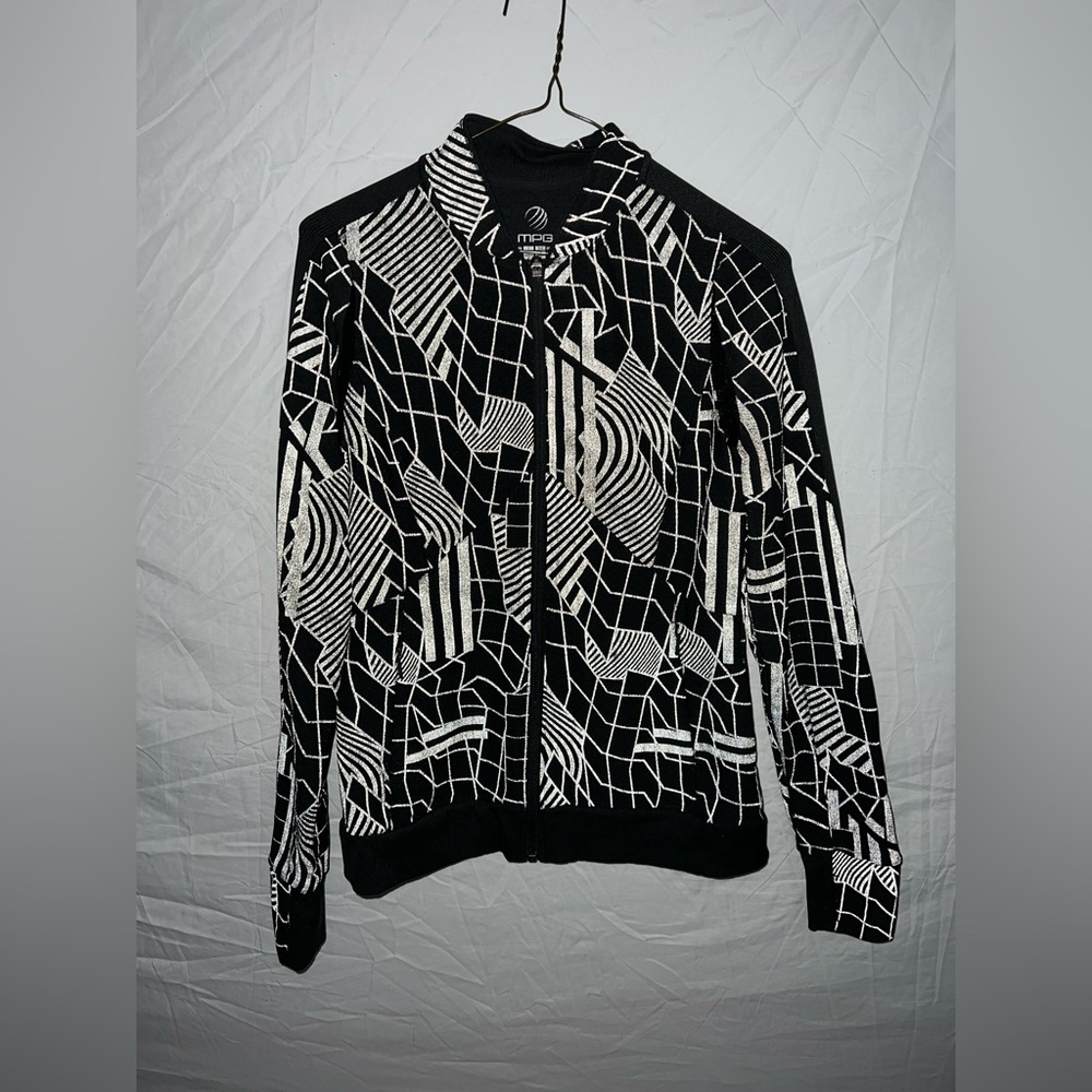 Reflective athletic zip-up
